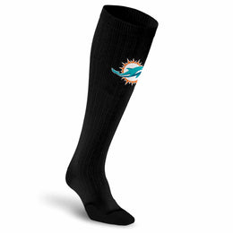 Miami Dolphins NFL Adult Knee High-Performance Socks - Black