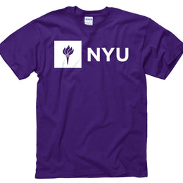 NYU Violets Adult Arch & Logo Soft Style Gameday T-Shirt - Purple