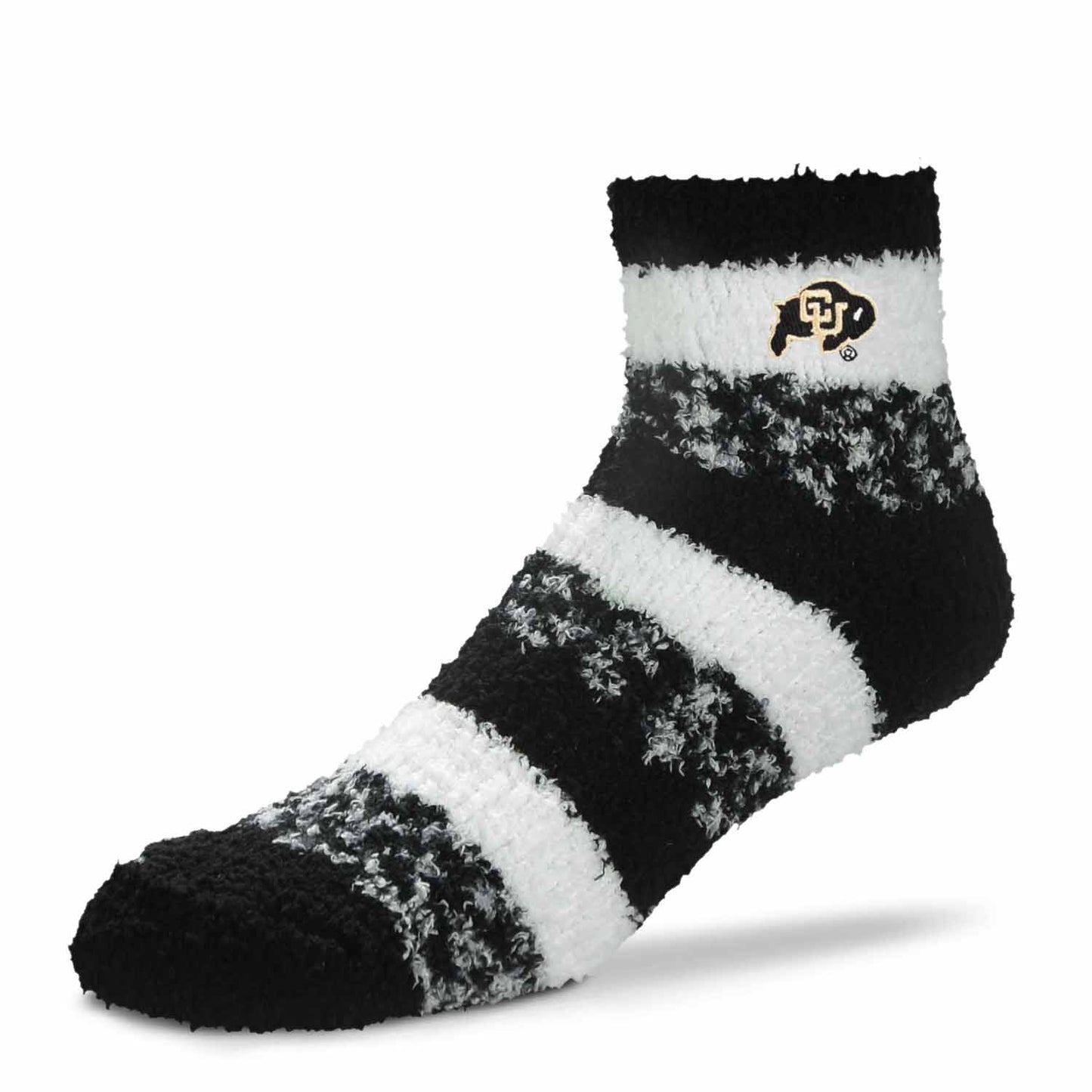 Colorado Buffaloes NCAA Unisex Cozy Soft Sleep Socks - Black