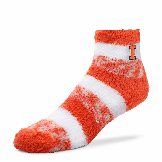 Illinois Fighting Illini NCAA Unisex Cozy Soft Sleep Socks - Orange