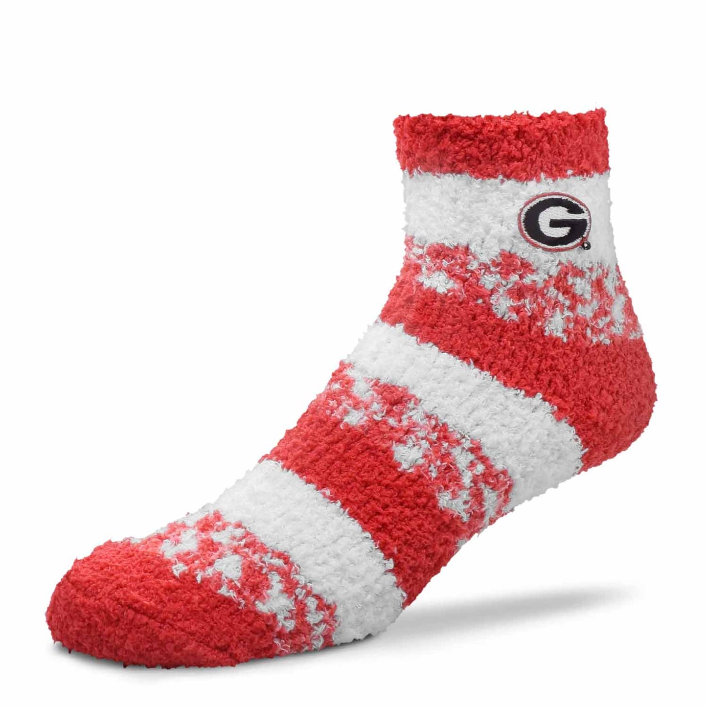 Georgia Bulldogs NCAA Unisex Cozy Soft Sleep Socks - Red