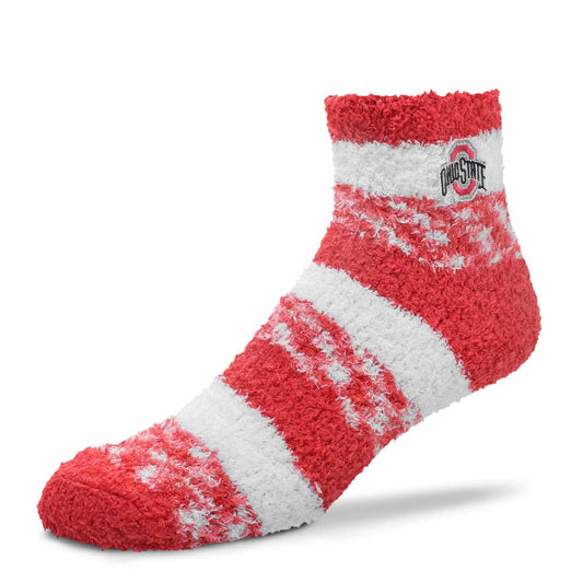 Ohio State Buckeyes NCAA Unisex Cozy Soft Sleep Socks - Red