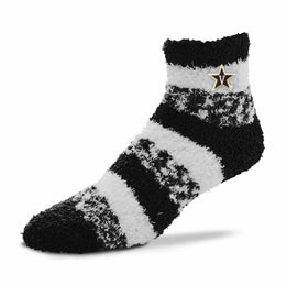 Vanderbilt Commodores NCAA Unisex Cozy Soft Sleep Socks - Black