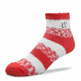 Wisconsin Badgers NCAA Unisex Cozy Soft Sleep Socks - Red