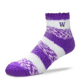 Washington Huskies NCAA Unisex Cozy Soft Sleep Socks - Purple