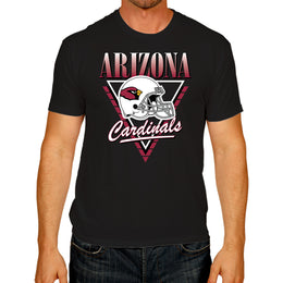 Arizona Cardinals NFL Adult Retro Triangle Unisex T-Shirt - Black