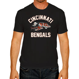 Cincinnati Bengals NFL Adult Retro Gameday Unisex T-Shirt - Black