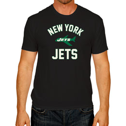 New York Jets NFL Adult Retro Gameday Unisex T-Shirt - Black