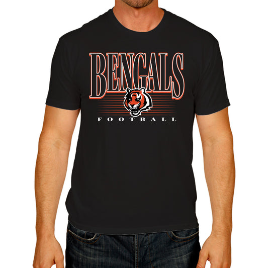 Cincinnati Bengals NFL Adult Overtime Blueprint Tag-Less T-Shirt - Black