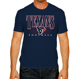 Houston Texans NFL Adult Overtime Blueprint Tag-Less T-Shirt - Navy