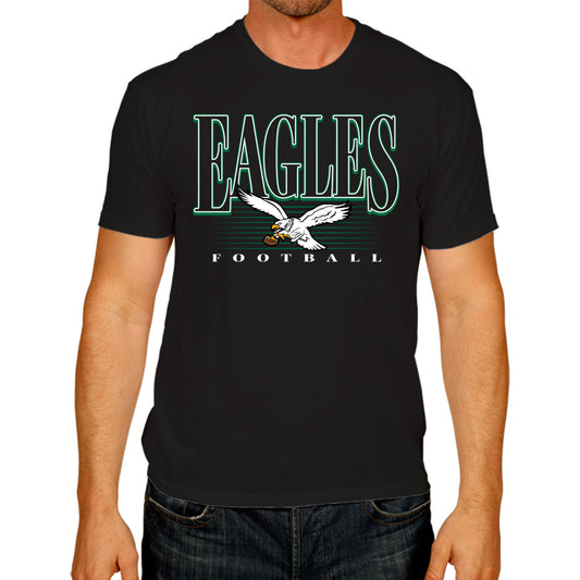 Philadelphia Eagles NFL Adult Overtime Blueprint Tag-Less T-Shirt - Black