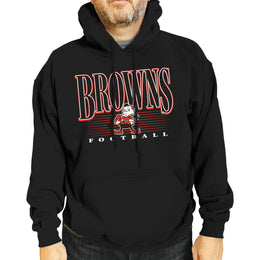 Cleveland Browns NFL Adult Unisex Overtime Blueprint Soft Fleece Hooded Sweatshirt - Black