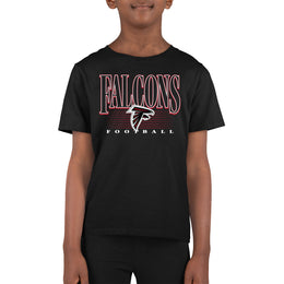 Atlanta Falcons NFL Youth Overtime Blueprint Football T-Shirt Unisex Tag Free Comfortable - Black