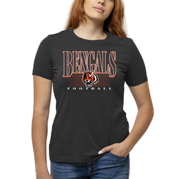 Cincinnati Bengals NFL Womens Overtime Blueprint Tag-Less T-Shirt - Black