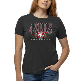San Francisco 49ers NFL Womens Overtime Blueprint Tag-Less T-Shirt - Black