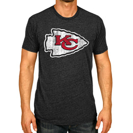 Kansas City Chiefs NFL Modern Throwback T-shirt - Black Heather