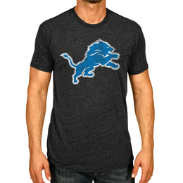 Detroit Lions NFL Modern Throwback T-shirt - Black Heather