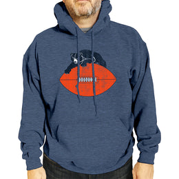 Chicago Bears NFL Adult Unisex Modern Throwback Ultra Soft Fleece Hooded Sweatshirt - Navy