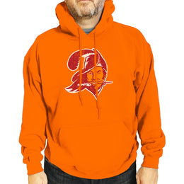 Tampa Bay Buccaneers NFL Adult Unisex Modern Throwback Ultra Soft Fleece Hooded Sweatshirt - Orange