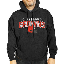 Cleveland Browns NFL Adult Unisex Starting Fresh Ultra Soft Fleece Hooded Sweatshirt - Black Heather