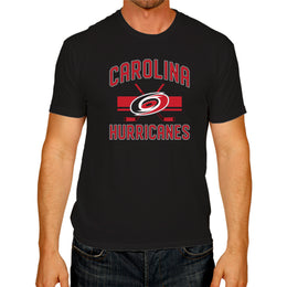 Carolina Hurricanes NHL Adult Face Off Tag-Less T-Shirt - Black