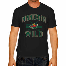 Minnesota Wild NHL Adult Face Off Tag-Less T-Shirt - Black
