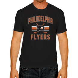 Philadelphia Flyers NHL Adult Face Off Tag-Less T-Shirt - Black