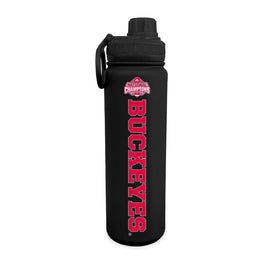 Ohio State Buckeyes NCAA College Football Nationship Championship 24 oz Water Bottle - Black