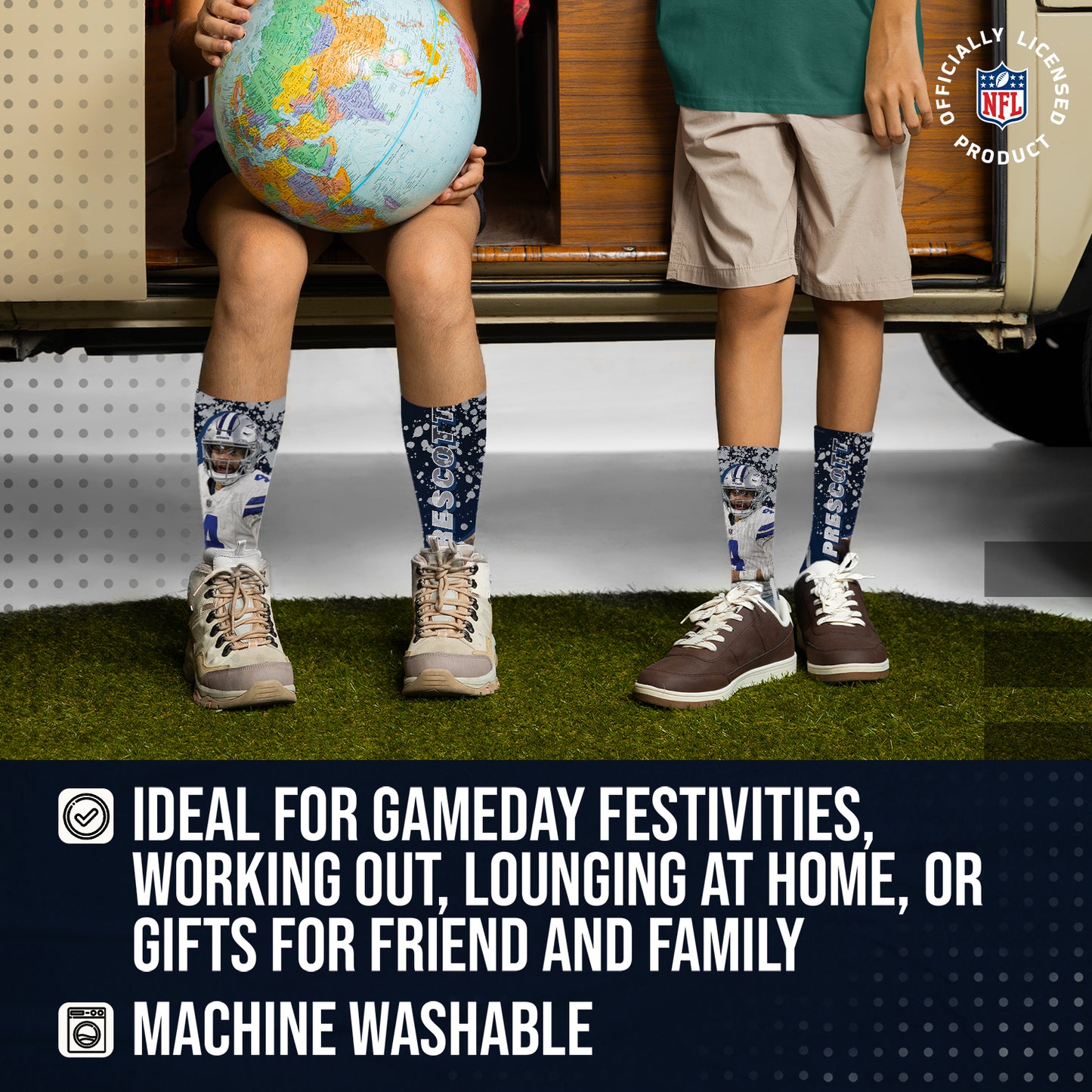 Dallas Cowboys NFL Youth Player Stripe Sock - NAVY #4