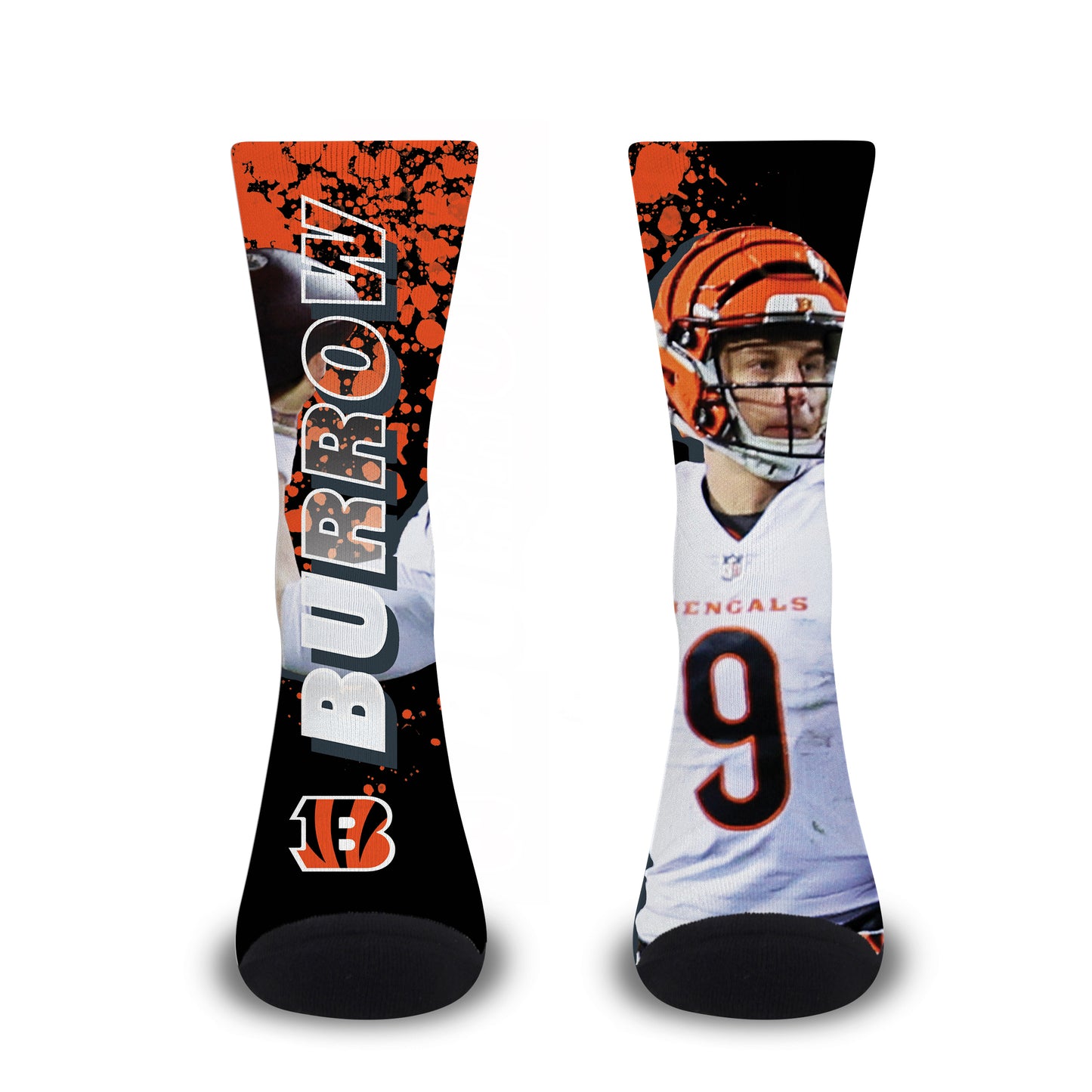 Cincinnati Bengals NFL V Curve Socks - Black #9
