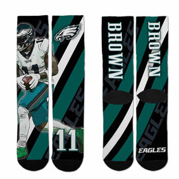 Philadelphia Eagles NFL Youth Player Stripe Sock - Black #11