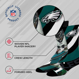 Philadelphia Eagles NFL Youth Player Stripe Sock - Black #11