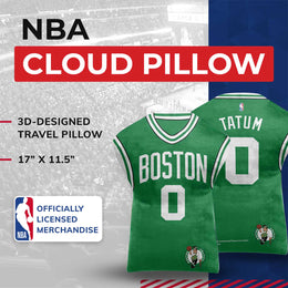 Boston Celtics NBA Travel Jayson Tatum Jersey Cloud Pillow Bedding Accessories - Green