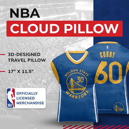 Golden State Warriors NBA Travel Stephen Curry Jersey Cloud Pillow Bedding Accessories - Royal