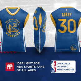 Golden State Warriors NBA Travel Stephen Curry Jersey Cloud Pillow Bedding Accessories - Royal