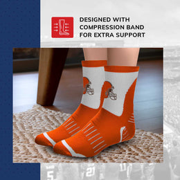 Cleveland Browns NFL Performance Quarter Length Socks - Orange