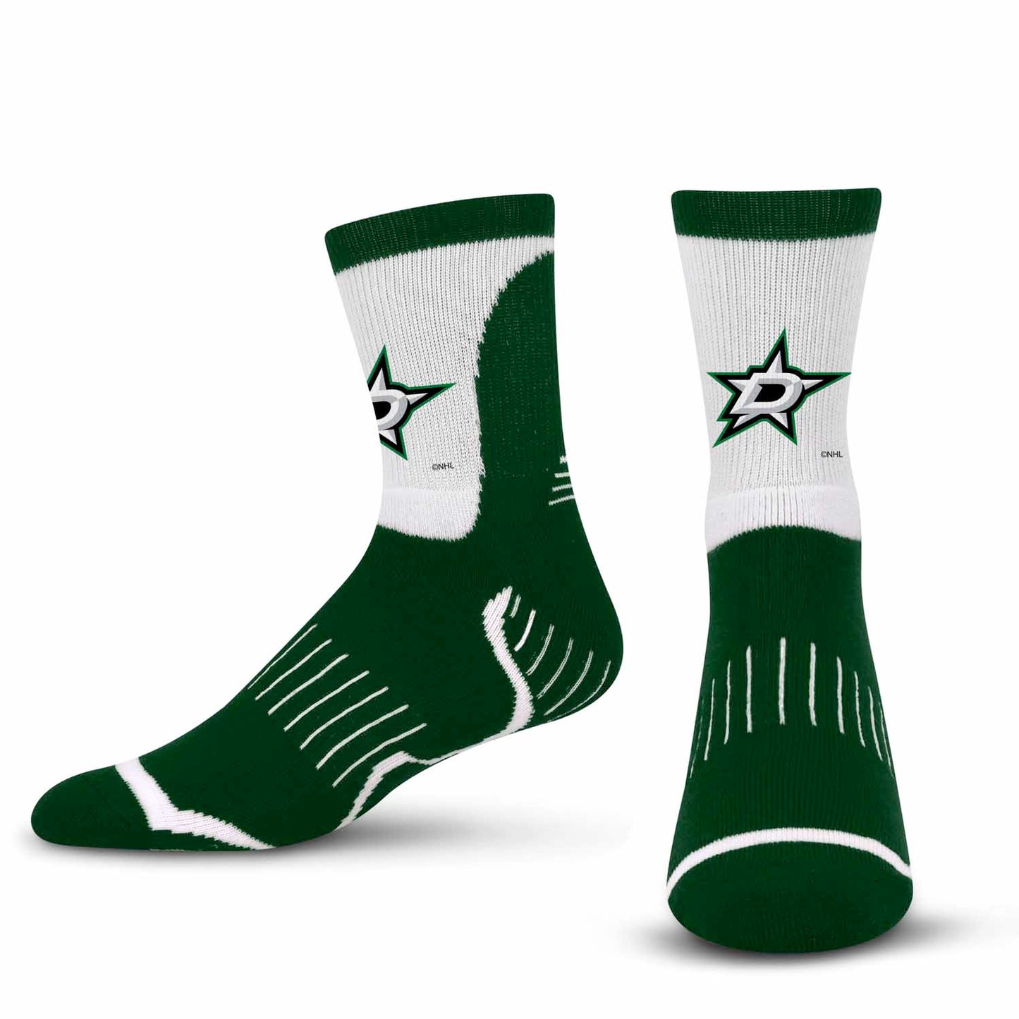 Dallas Stars NHL Adult Surge Team Mascot Mens and Womens Quarter Socks - Forest Green