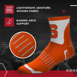 Syracuse Orange NCAA Youth Surge Team Mascot Quarter Socks - Orange