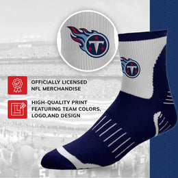 Tennessee Titans NFL Youth Performance Quarter Length Socks - Navy