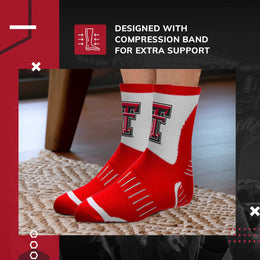 Texas Tech Red Raiders NCAA Youth Surge Team Mascot Quarter Socks - Red