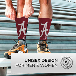 Alabama Crimson Tide NCAA Youth University Socks - Maroon