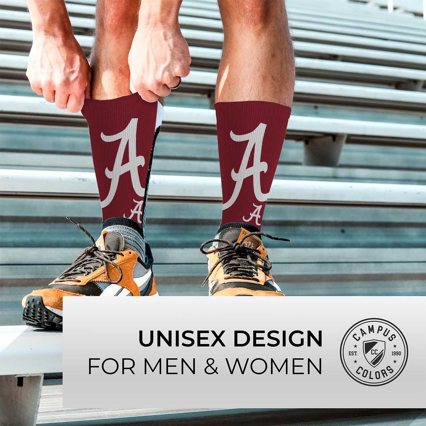 Alabama Crimson Tide NCAA Youth University Socks - Maroon