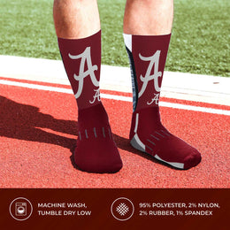Alabama Crimson Tide NCAA Youth University Socks - Maroon