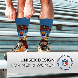 Arizona Cardinals NFL Adult Zoom Location Crew Socks - Cardinal