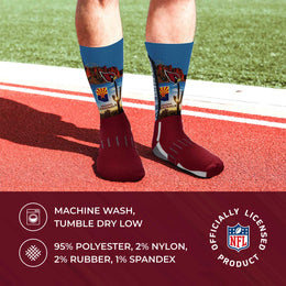 Arizona Cardinals NFL Adult Zoom Location Crew Socks - Cardinal