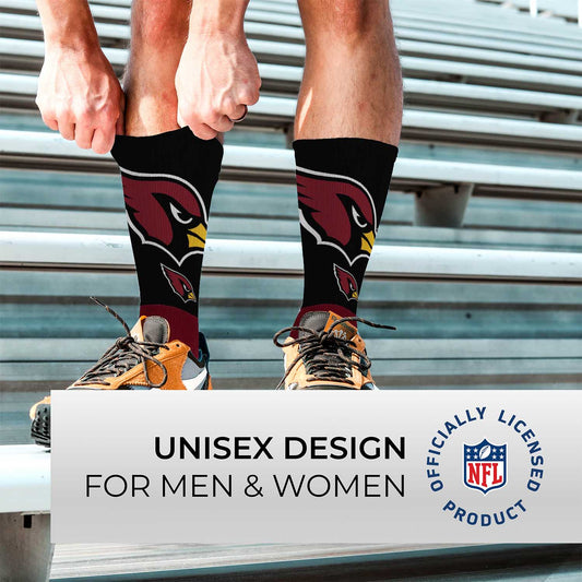 Arizona Cardinals NFL Youth V Curve Socks - Maroon