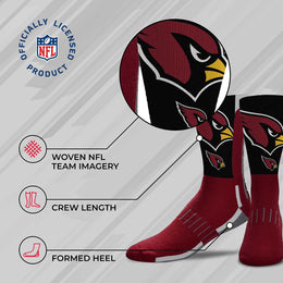 Arizona Cardinals NFL Adult Curve Socks - Maroon