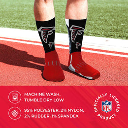 Atlanta Falcons NFL Youth V Curve Socks - Red