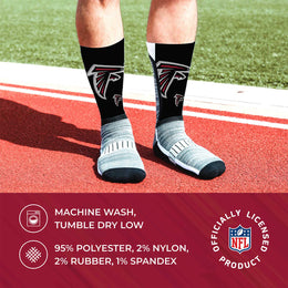 Atlanta Falcons NFL Youth V Curve Socks - Black