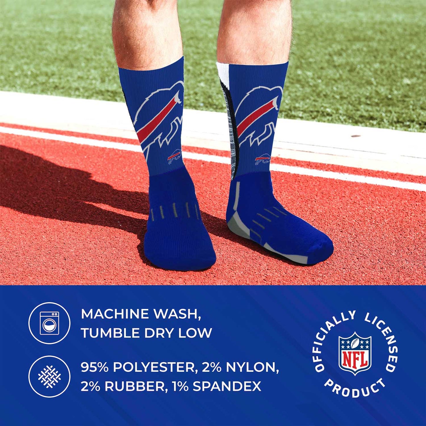Buffalo Bills NFL V Curve  Socks - Royal